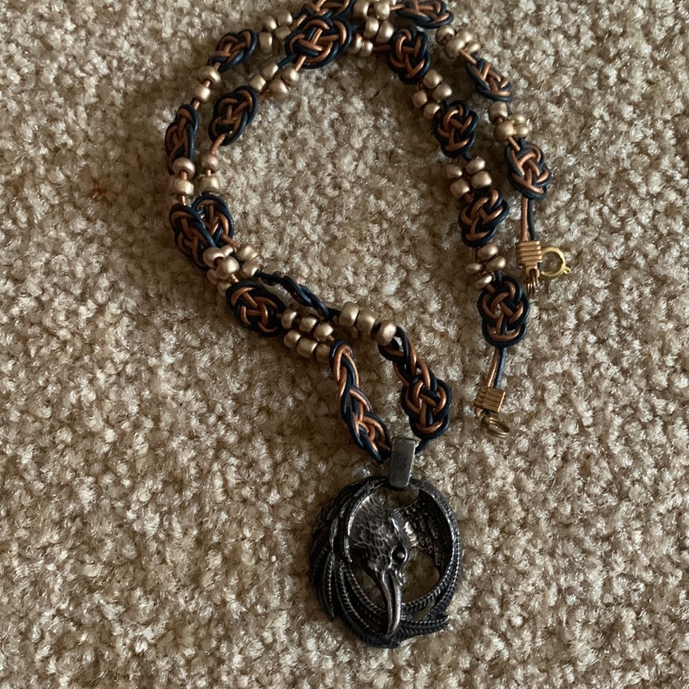 Raven necklace